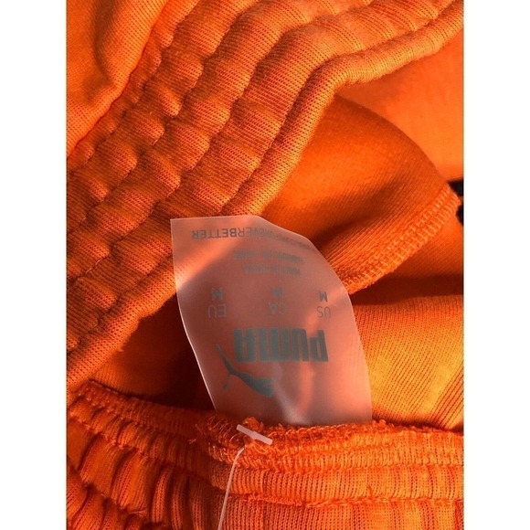 PUMA M Men's Dime Shorts Tigerlily American Beauty sz Medium Cotton NEW NWT - Picture 5 of 5